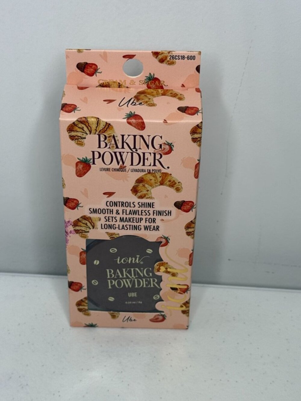 Ioni Cream & Sugar Baking Powder Ube Cool Pink Loose Setting Powder Coquette